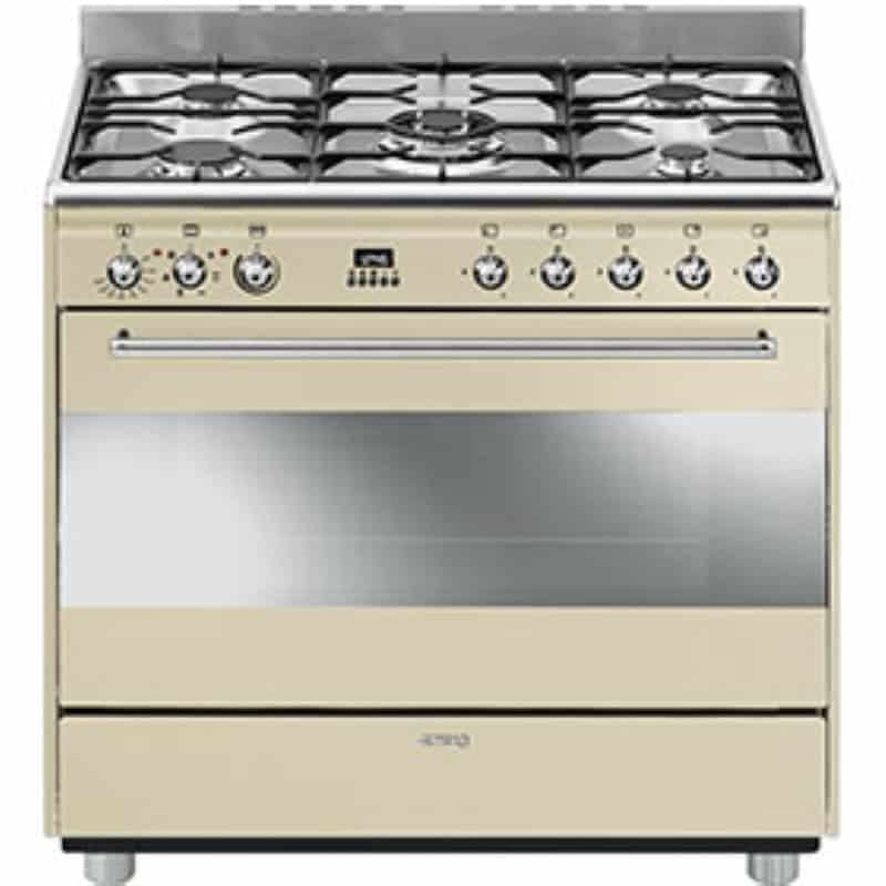 תנור משולב כיריים גז דגם SSA91MFP9 סמג Smeg