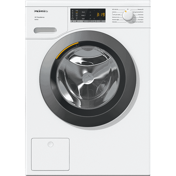 מכונת כביסה פתח קדמי מילה דגם WEA0251WCS לבן VIP Miele סדרת 1W כרום 7 ק"ג 1400 סל"ד פאנל ישר