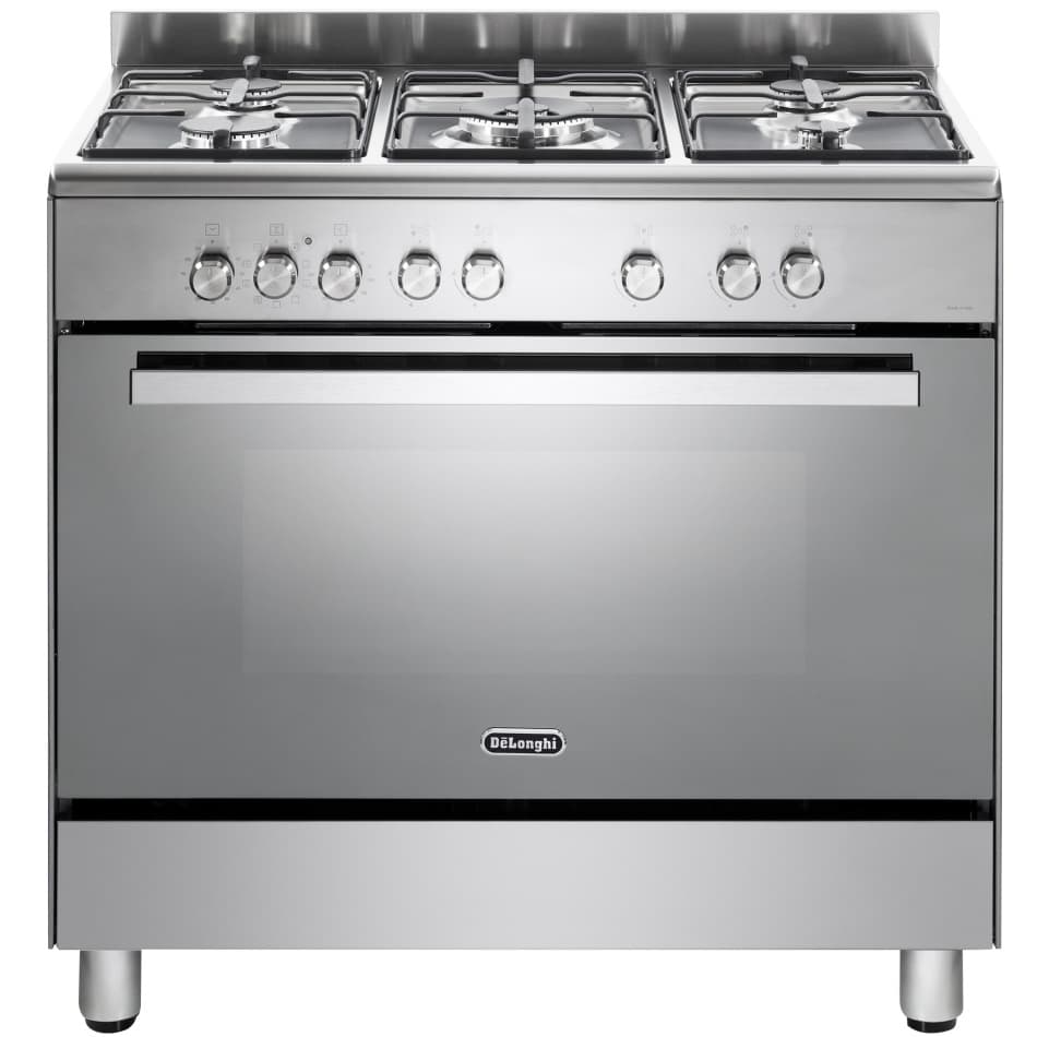 תנור משולב כיריים גז - 5 להבות Delonghi דלונגי DEMX965-IL נירוסטה