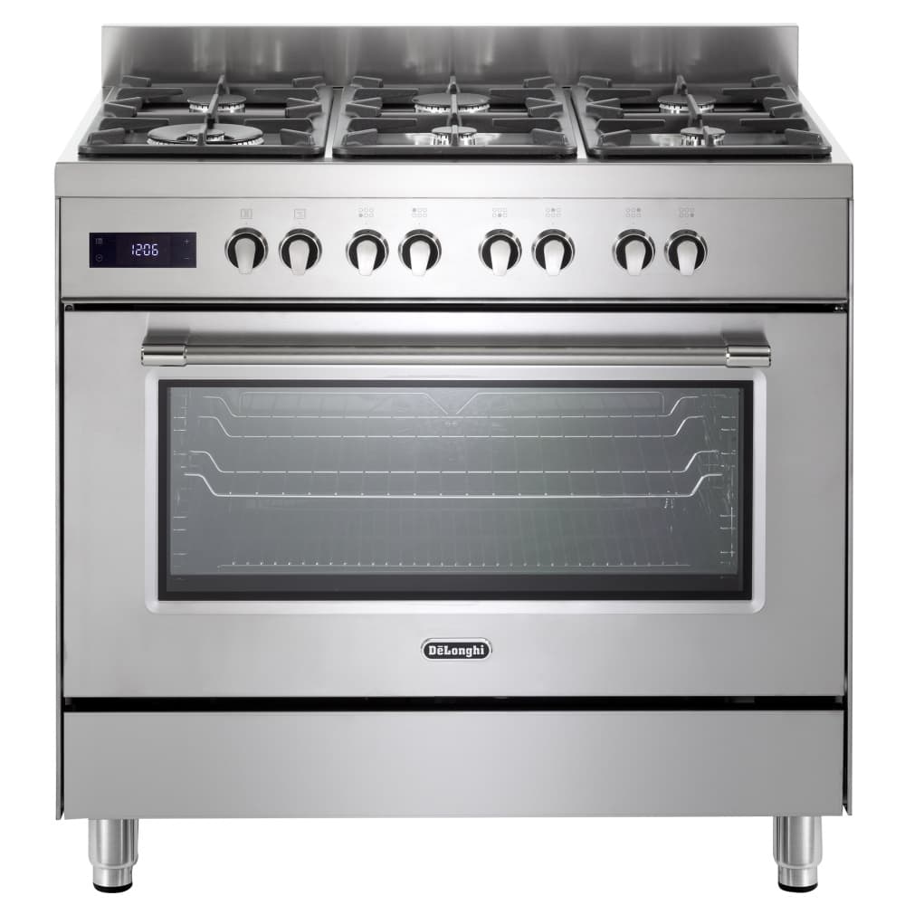 תנור משולב כיריים גז - 6 להבות Delonghi דלונגי PRO966MX-IL נירוסטה