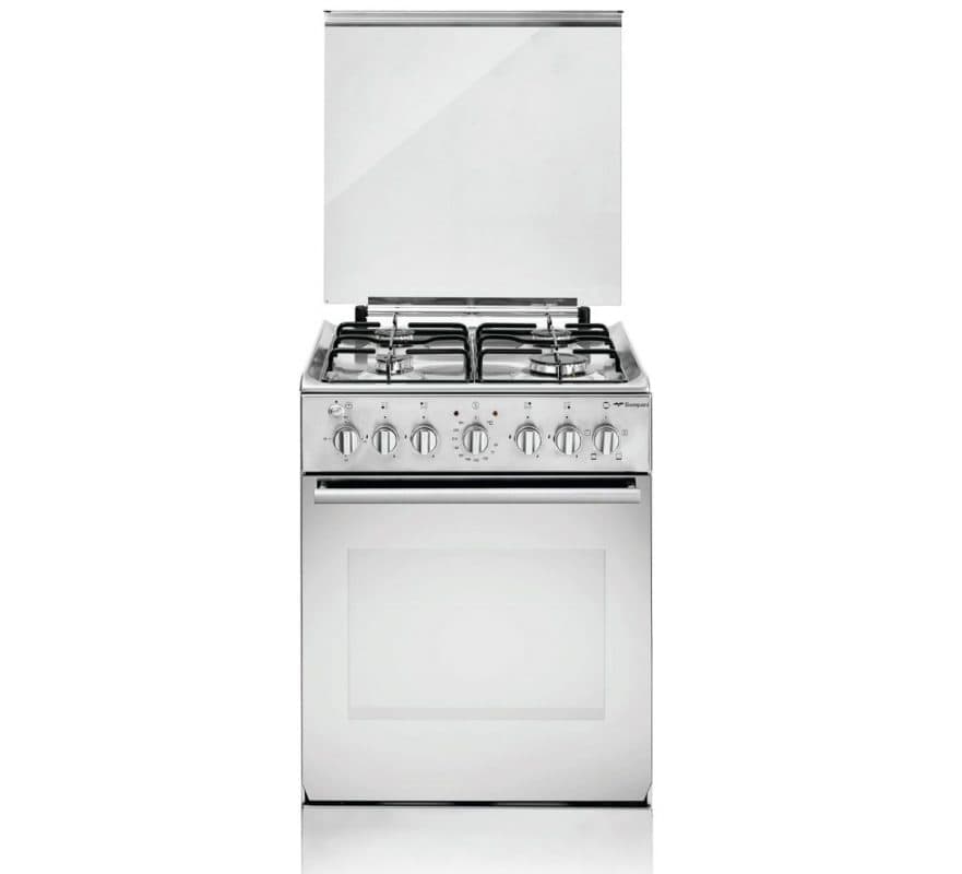 תנור משולב כיריים גז דגם BO740W בומפני Bompani